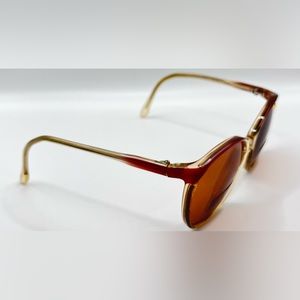 Vintage LAMY ARIANE Brown Oval Sunglasses Frames Only